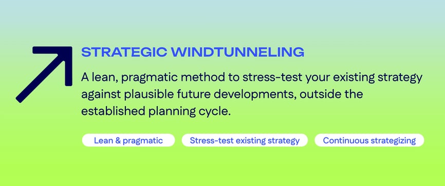 Strategic Windtunneling definition