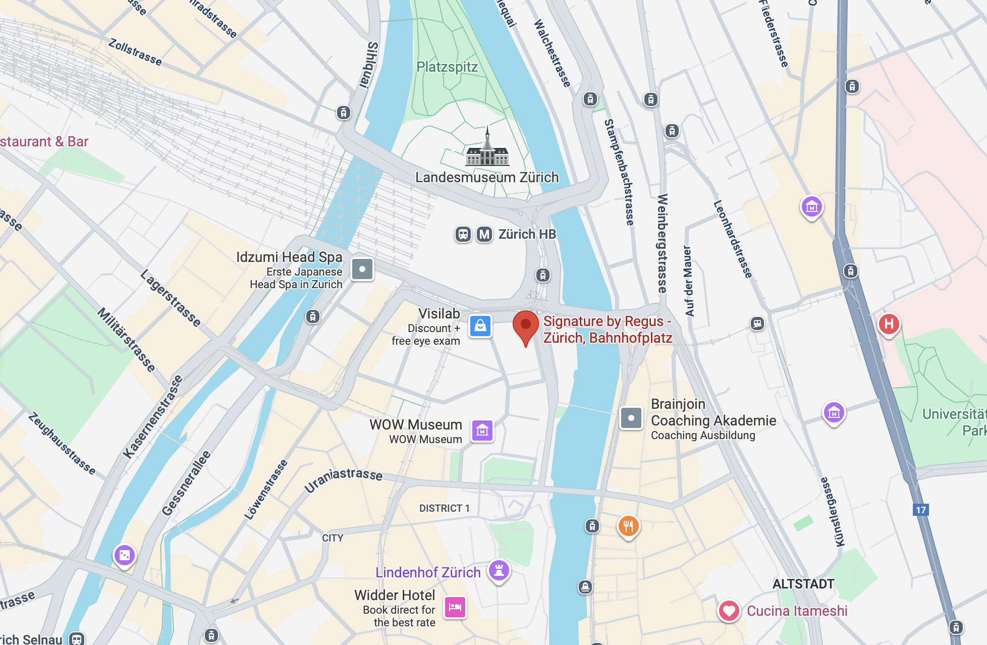 Map Regus